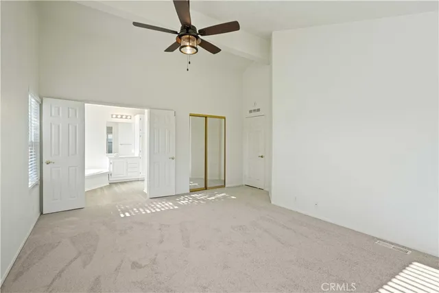 a view of a big room with closet area