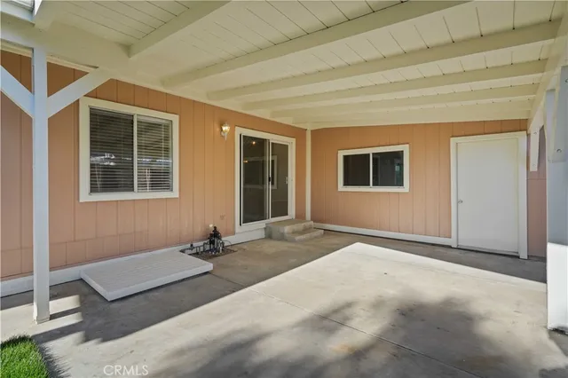 a view of a house with windows