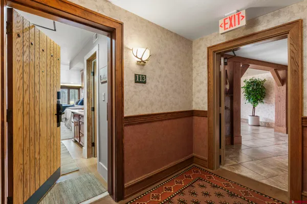 a view of a hallway with interior of the house