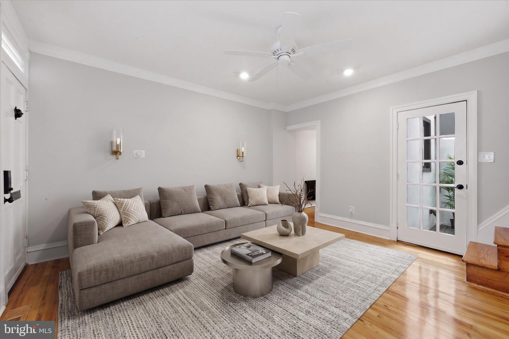 1917 Rodman Street Philadelphia, PA 19146 - Photo 3 of 31 a living room with furniture and wooden floor