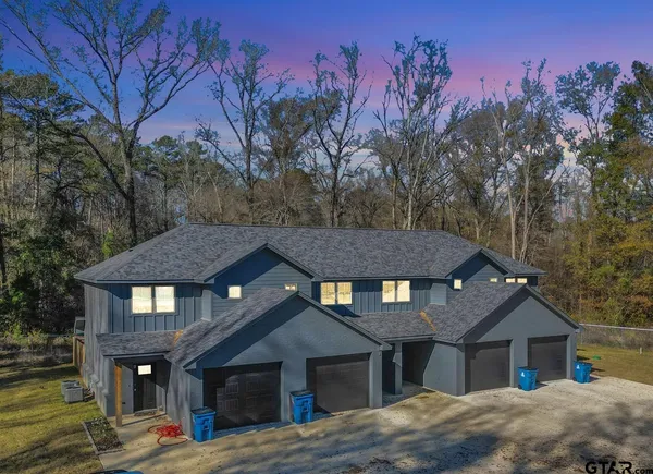 a aerial view of a house