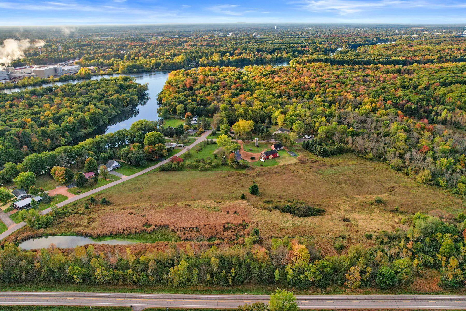 Almost 40 Acres Across from the WI River