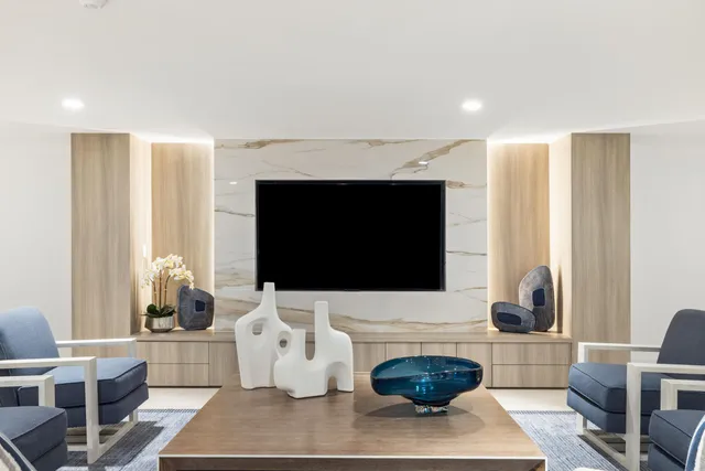 a view of gallery with stairs