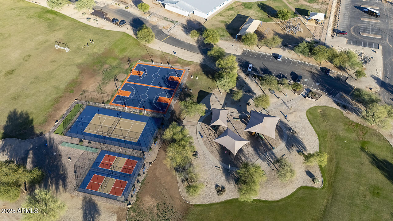 5236 East Emery Road San Tan Valley, AZ 85143 - Photo 2 of 24 an aerial view of residential house with outdoor space and parking