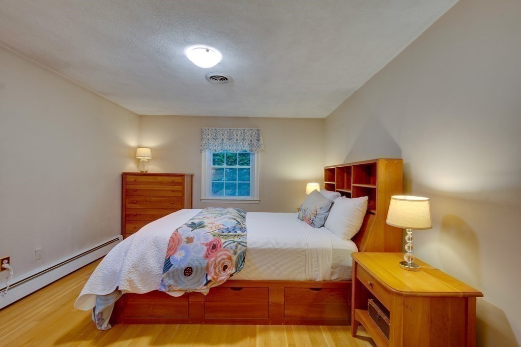11 Milepost Road Reading, MA 01867 - Photo 13 of 29 a bedroom with a bed and wooden floor