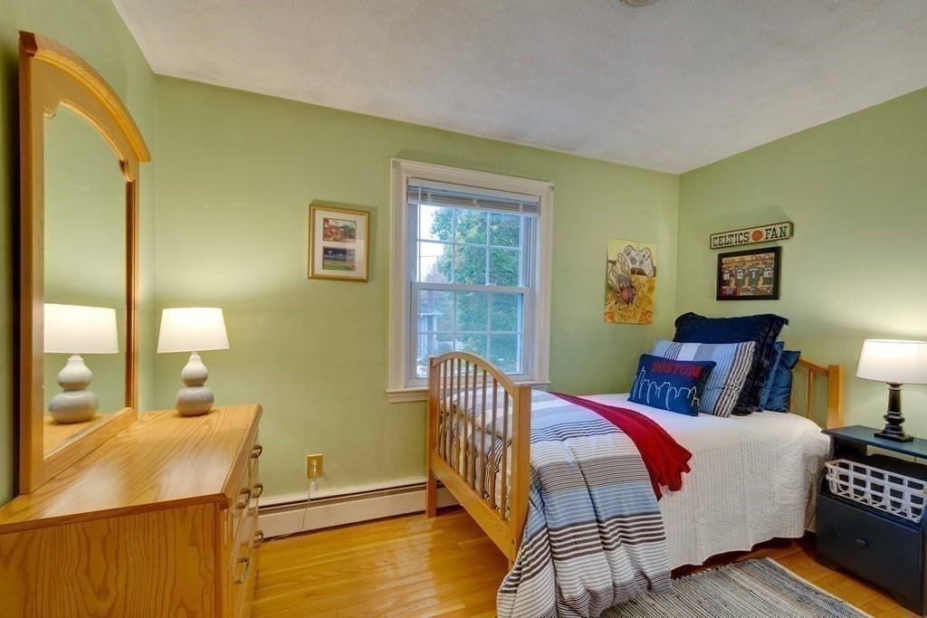 11 Milepost Road Reading, MA 01867 - Photo 15 of 29 a bedroom with a bed and wooden floor