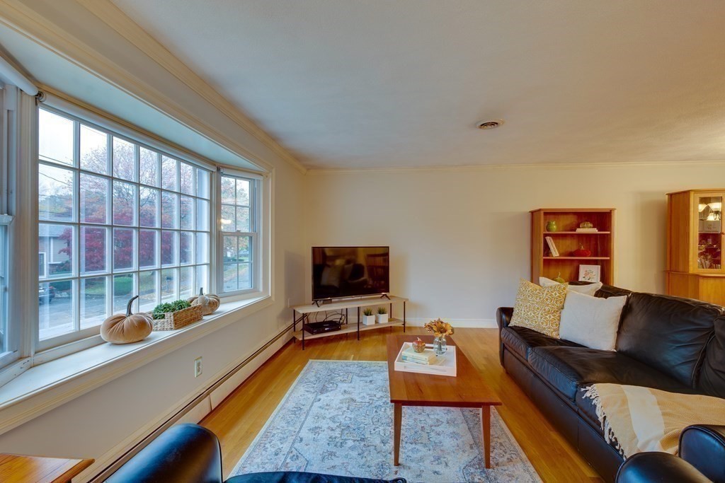 11 Milepost Road Reading, MA 01867 - Photo 6 of 29 a living room with furniture and a flat screen tv