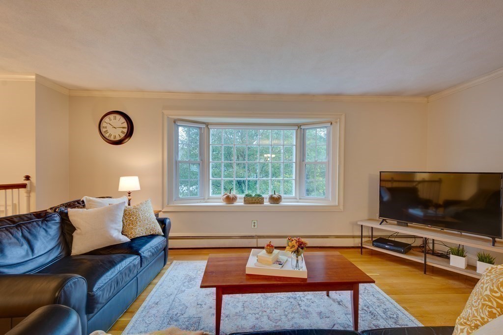 11 Milepost Road Reading, MA 01867 - Photo 7 of 29 a living room with furniture and a flat screen tv