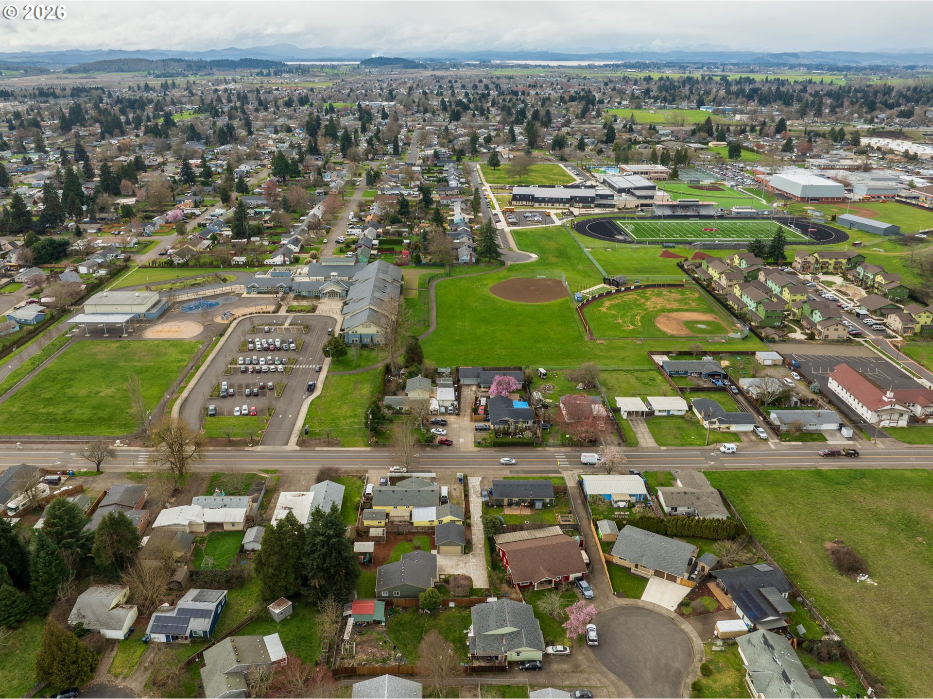 1519 Taney Street Eugene, OR 97402 - Photo 38 of 39 an aerial view of residential houses with outdoor space