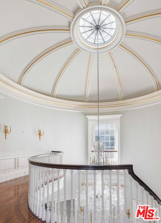 500 St Cloud Road Los Angeles, CA 90077 - Photo 17 of 59 a view of entryway with a window and a chandelier