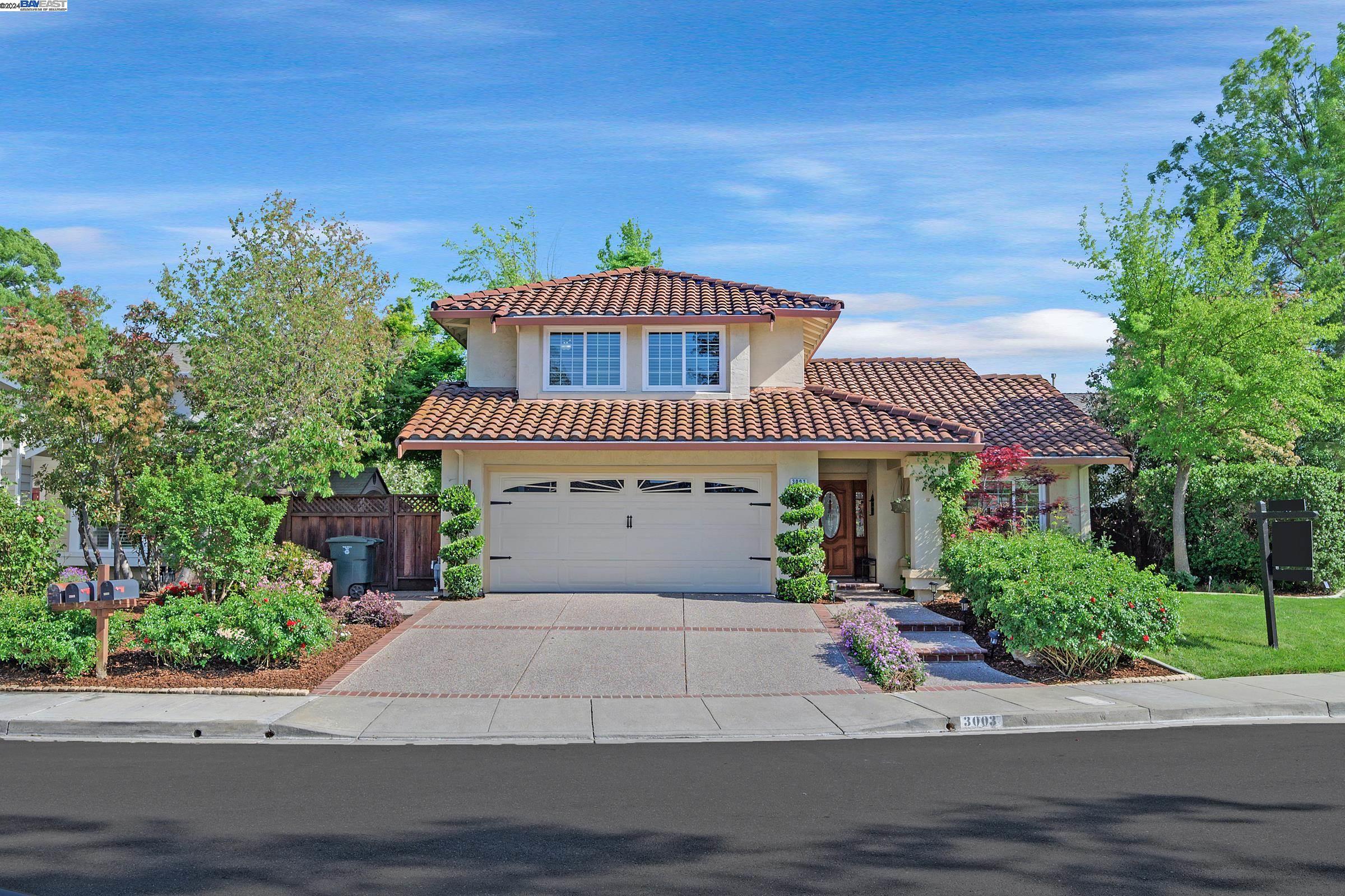 a front view of a house