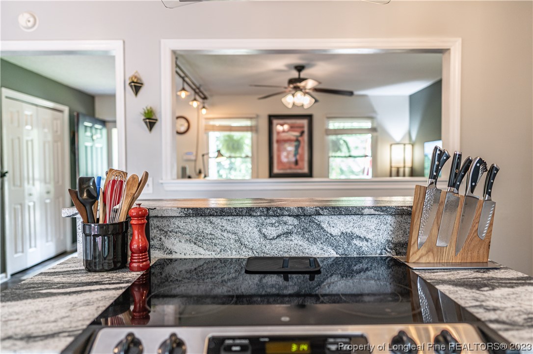 3 Red Cedar Lane Pinehurst, NC 28374 - Photo 7 of 20 a view of kitchen with granite countertop living room