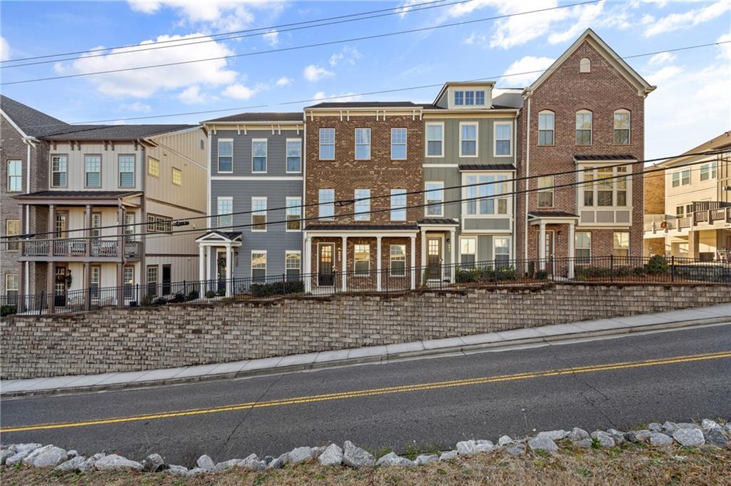 a front view of a house