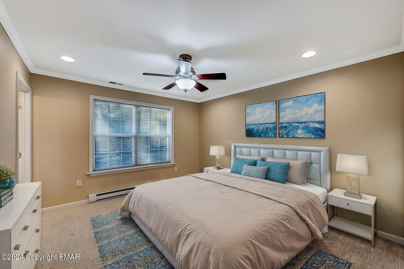 119 Woodland Road Albrightsville, PA 18210 - Photo 19 of 45 a bedroom with a large bed and a window