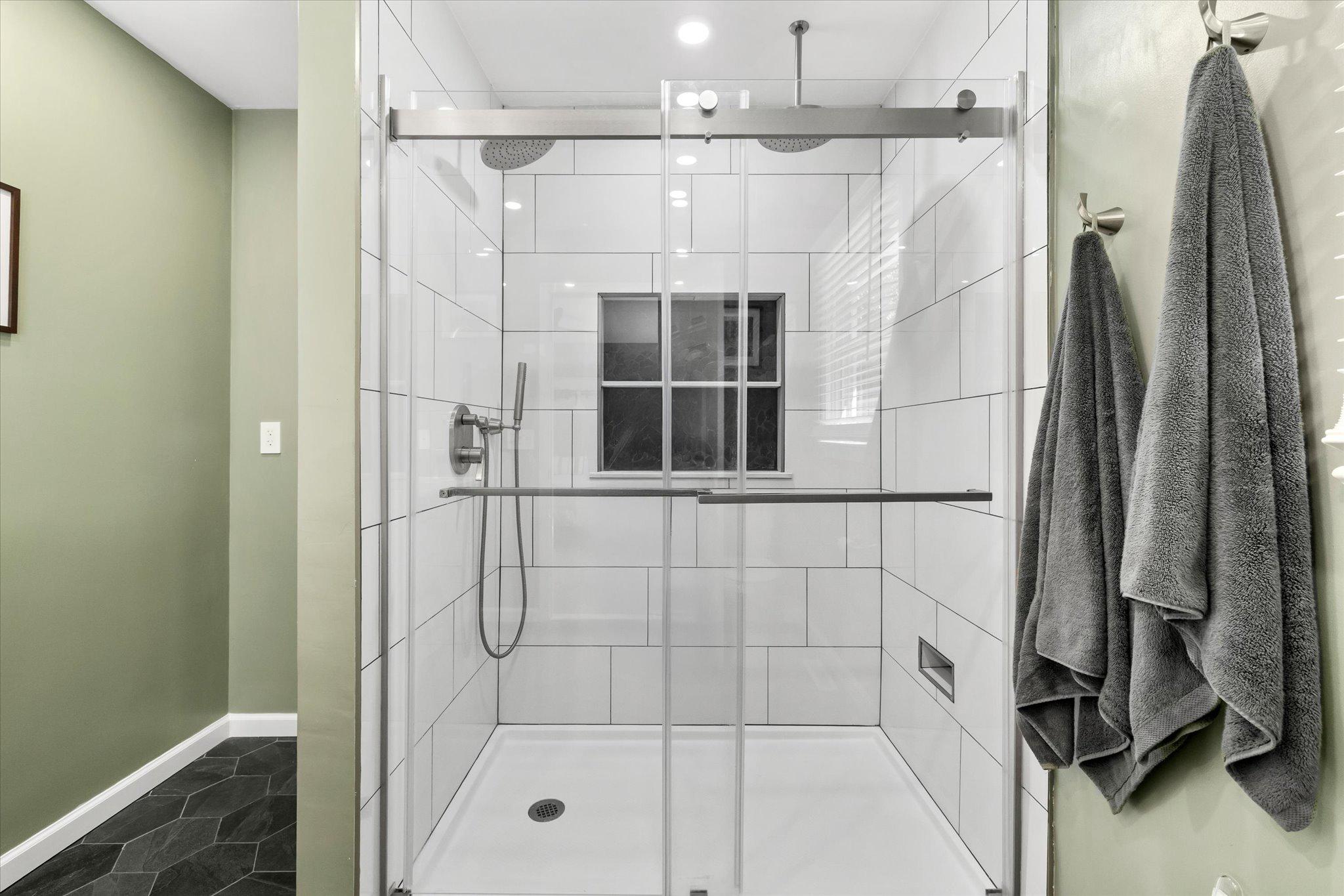 230 Richards Ferry Road Fredericksburg, VA 22406 - Photo 31 of 96 Spacious shower with 2 shower heads, and a hose.