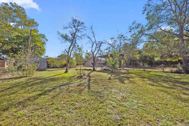 a view of yard with tree