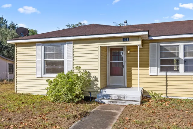 a front view of a house