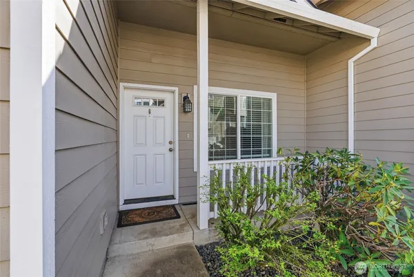 a view of front door of house