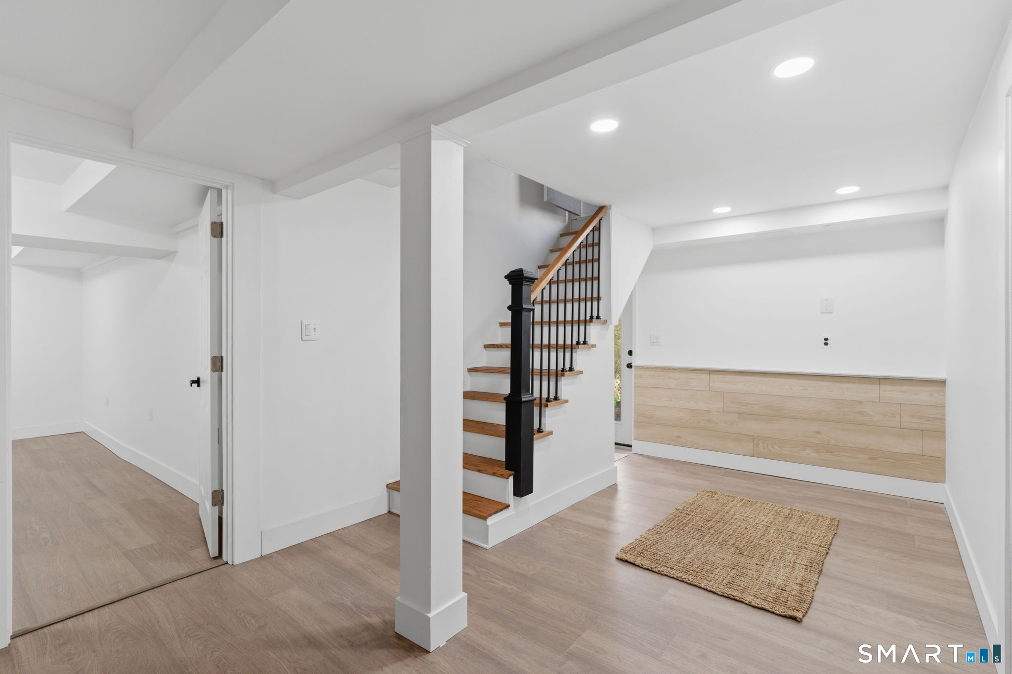 16 Beverly Road East Lyme, CT 06357 - Photo 37 of 40 a view of entryway with wooden floor and stairs