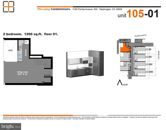 $3,775 | 2250 11th Street Northwest, Unit 105, Washington, DC 20001