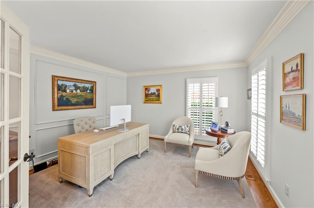 1000 Greenhurst Road Winston-Salem, NC 27104 - Photo 5 of 48 Study with French doors