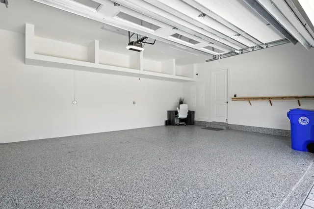 a view of a room with storage