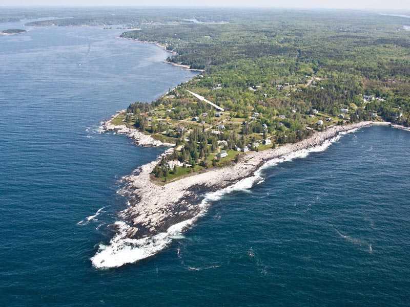51 Penobscot Road New Harbor, ME 04554 - Photo 4 of 29 Aerial View. Located on the...