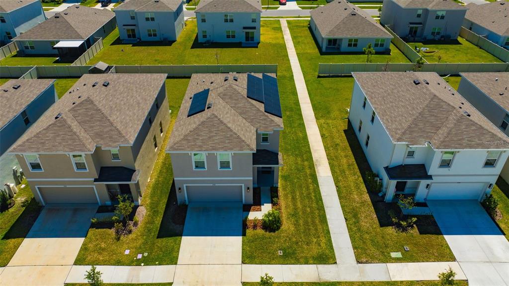 5758 Hollingworth Trail Wesley Chapel, FL 33545 - Photo 23 of 33 an aerial view of a house with a swimming pool