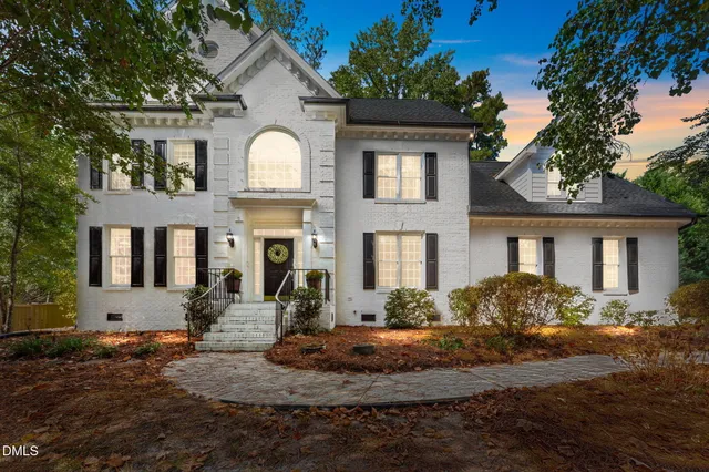 a front view of a house