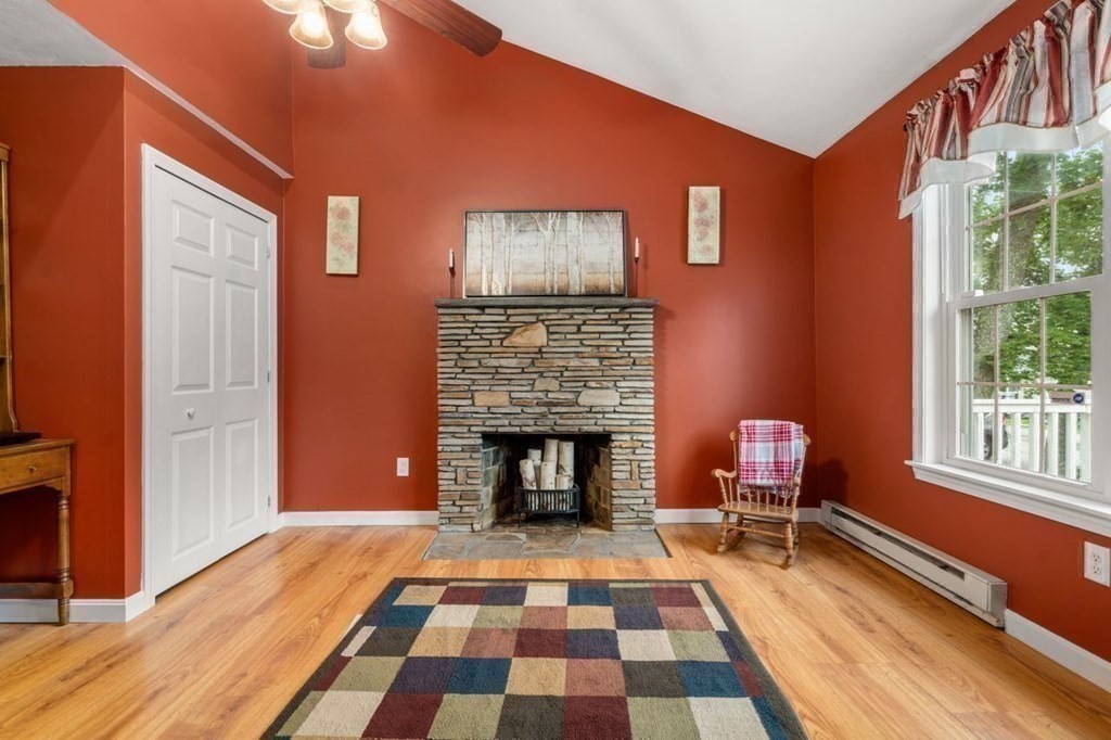 23 Arnold Road Douglas, MA 01516 - Photo 15 of 36 a living room with furniture and a fireplace