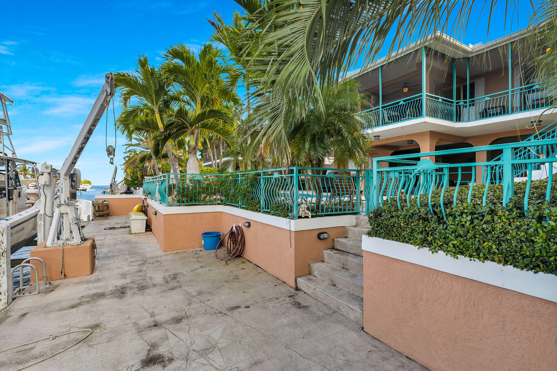 10 South Exuma Road Key Largo, FL 33037 - Photo 43 of 47 a view of outdoor space yard deck patio and swimming pool