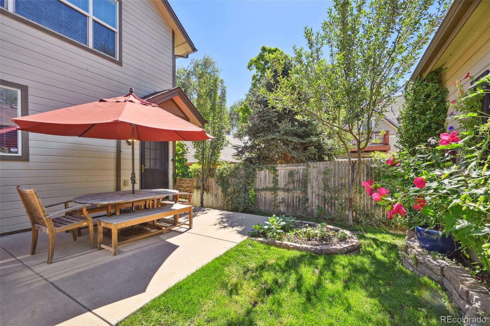 3515 Perry Street Denver, CO 80212 - Photo 32 of 40 a backyard of a house with table and chairs