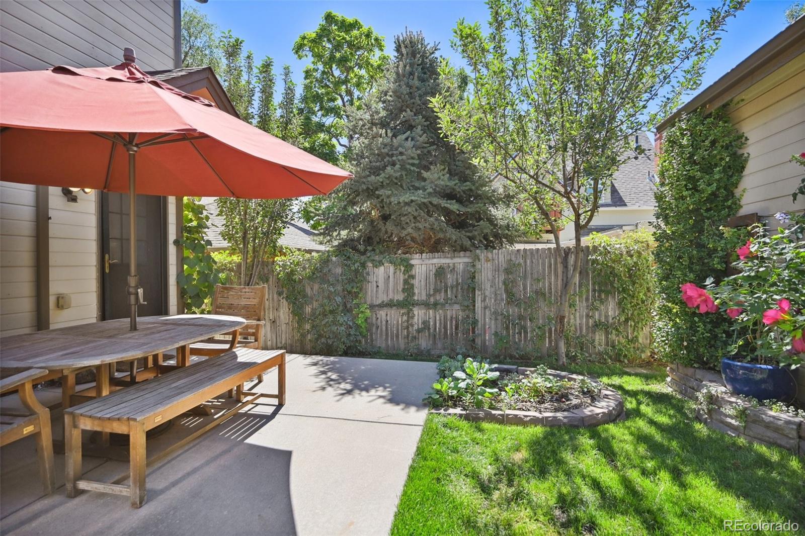 3515 Perry Street Denver, CO 80212 - Photo 36 of 40 a backyard of a house with table and chairs