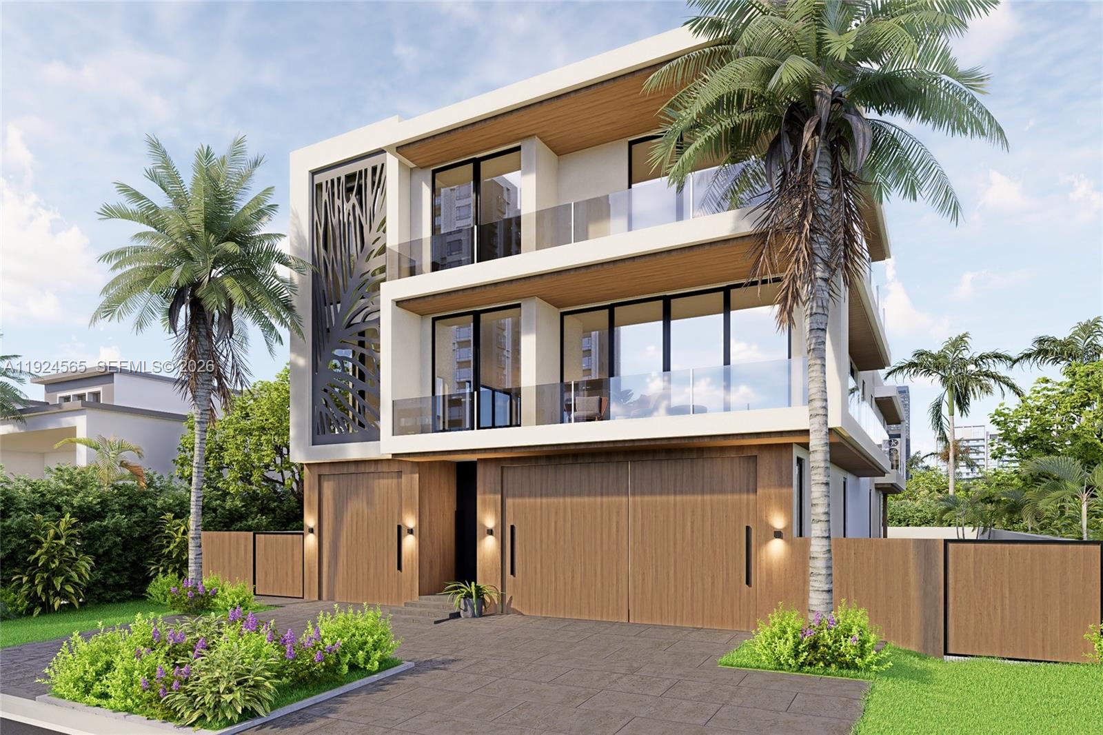 870 Palm Avenue Boca Raton, FL 33432 - Photo 1 of 11 a front view of house with small garden