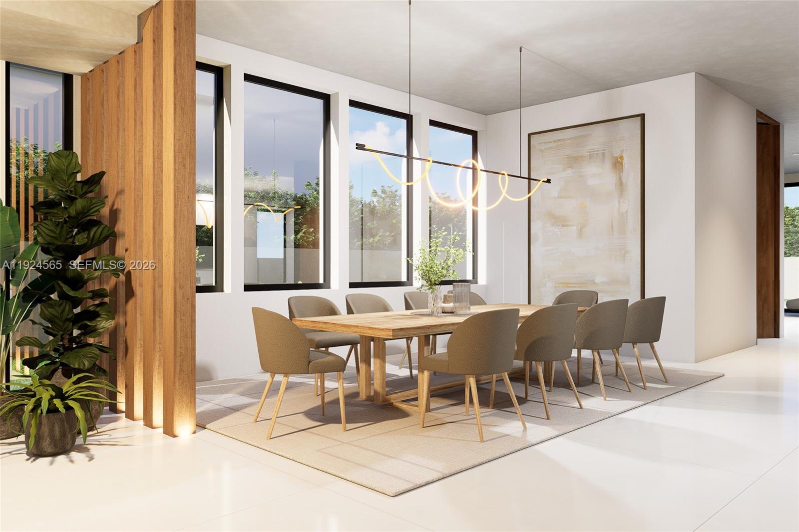 870 Palm Avenue Boca Raton, FL 33432 - Photo 2 of 11 a view of a dining room with furniture window and outside view