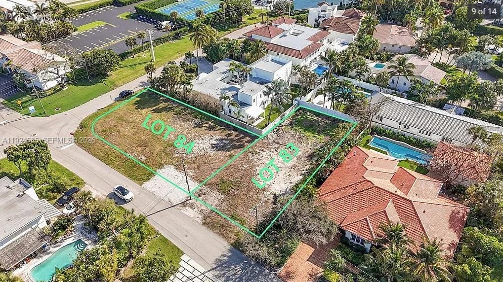 870 Palm Avenue Boca Raton, FL 33432 - Photo 8 of 11 an aerial view of residential house with outdoor space and swimming pool