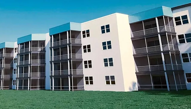 a view of front of a house with a yard