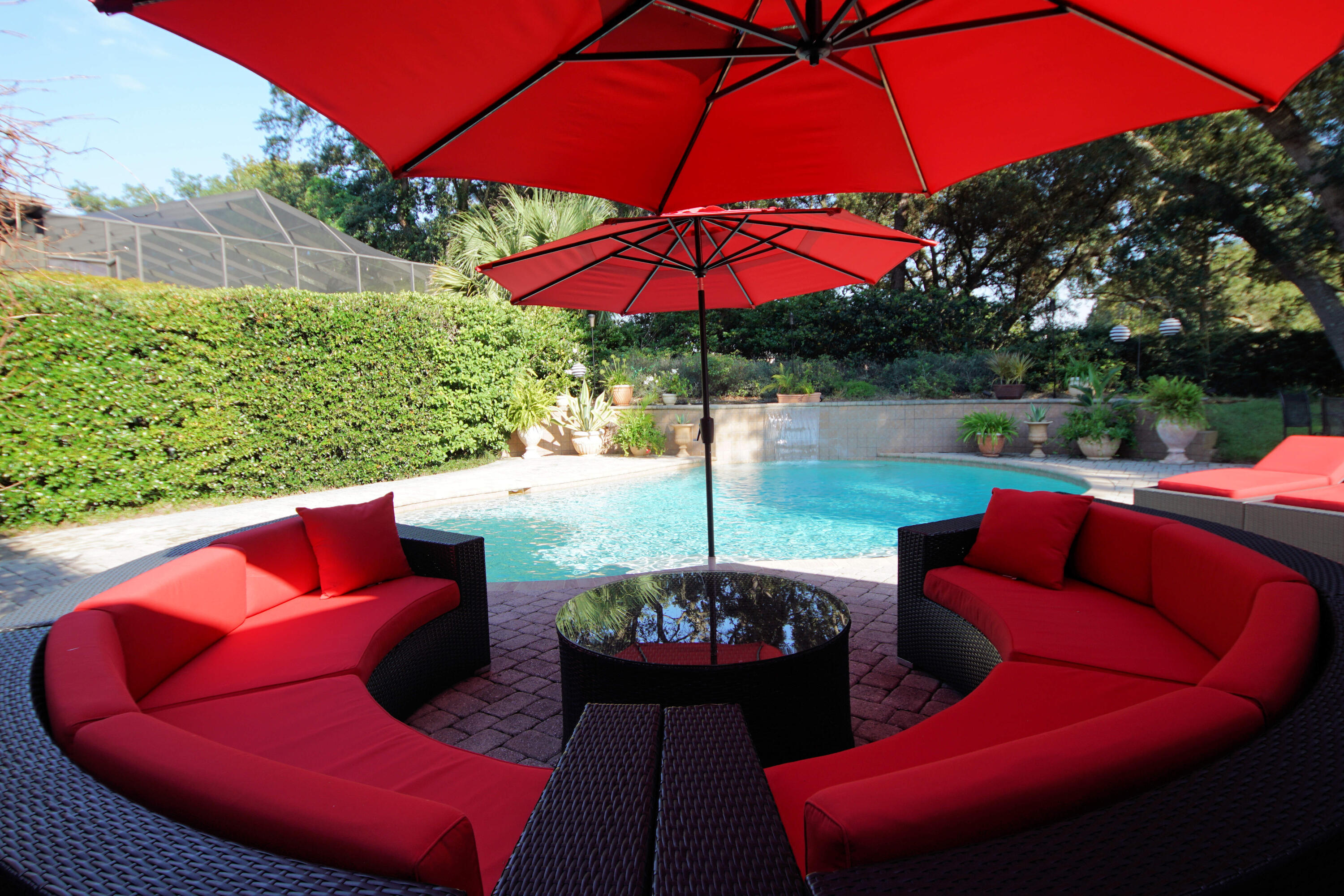 216 Country Club Road Shalimar, FL 32579 - Photo 8 of 59 a view of a outdoor sitting area with furniture and backyard