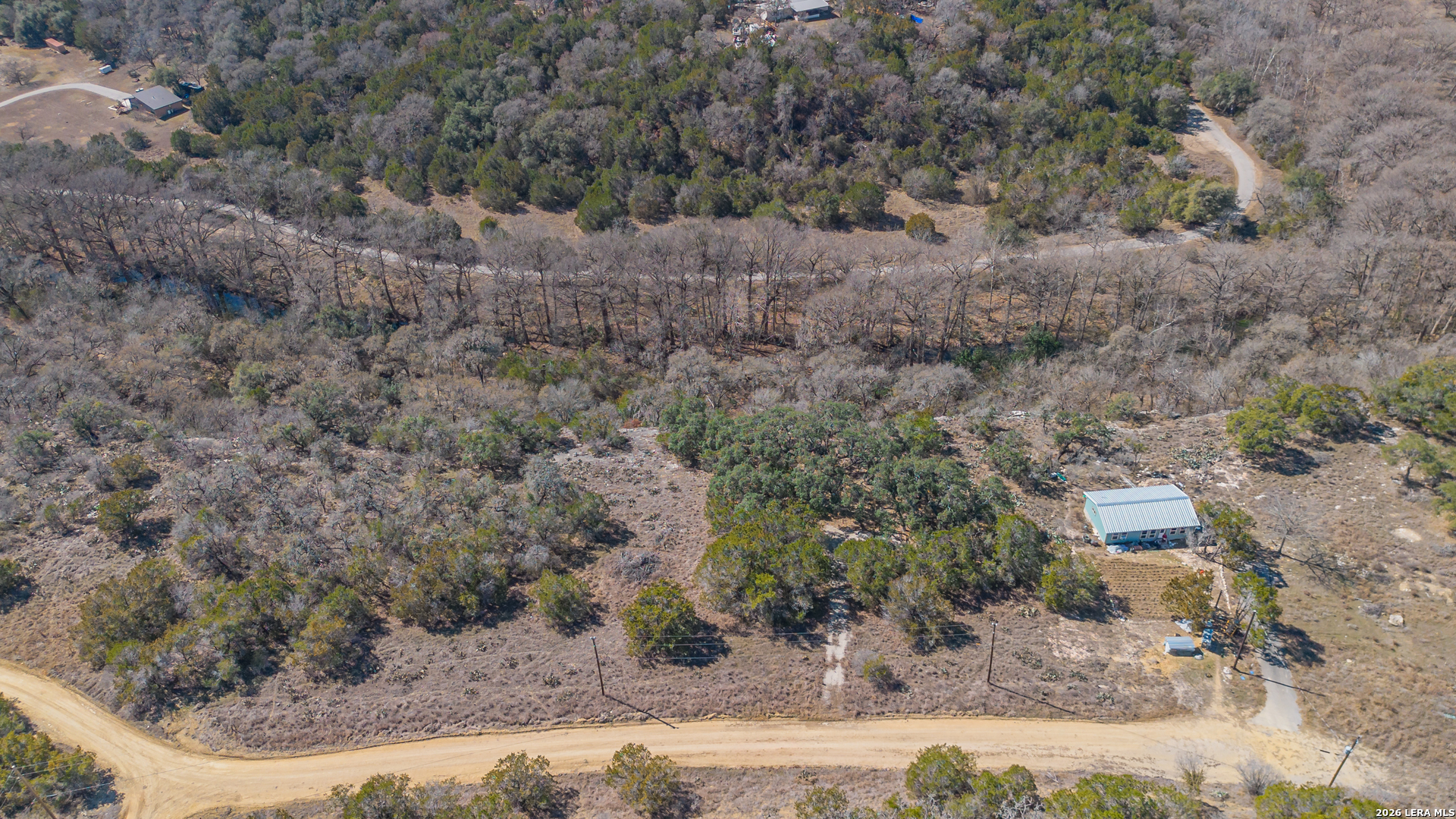 1076 Blue Bonnet Hl Drive Spring Branch, TX 78070 - Photo 33 of 44 a view of a dry yard with trees