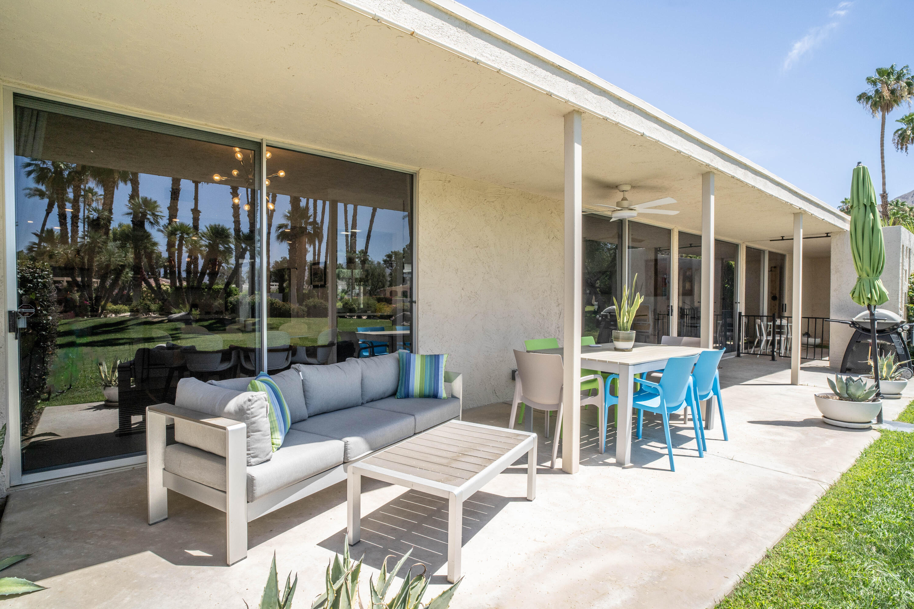 45705 Pawnee Road Indian Wells, CA 92210 - Photo 61 of 68 Extended covered patio w/fan