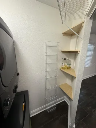 a room with storage and utility