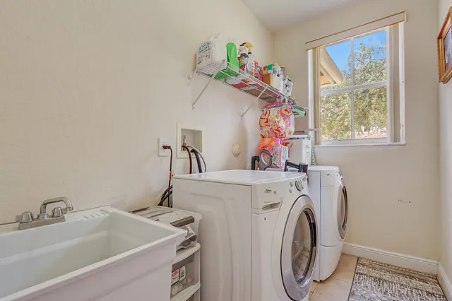 a house view with a garden space
