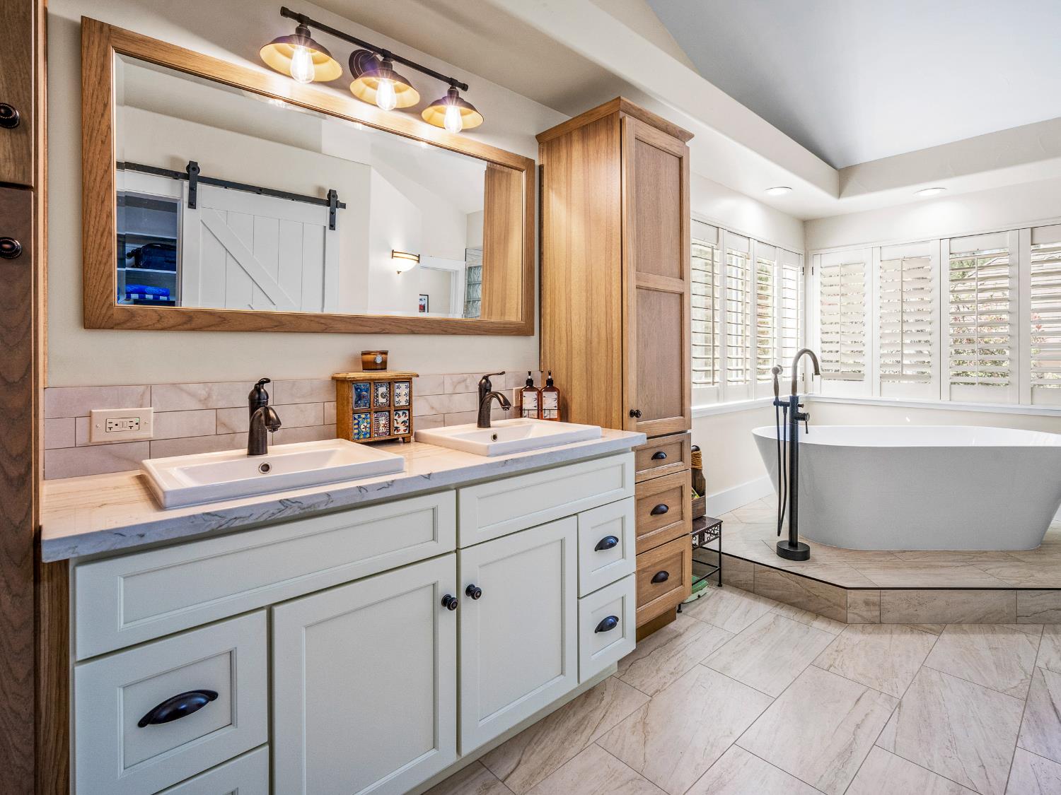 4032 Vega Loop Shingle Springs, CA 95682 - Photo 23 of 44 a spacious bathroom with a double vanity sink mirror and