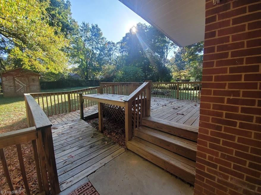 2207 Lane Road Greensboro, NC 27408 - Photo 17 of 19 The ramp on the deck can be super handy. The "table" was a potting area for previous users.
