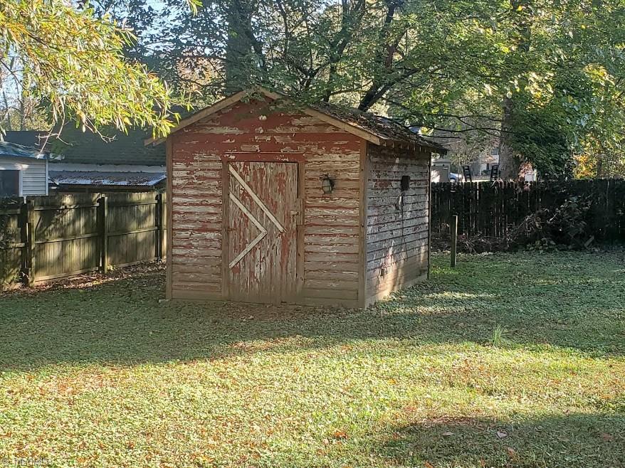 2207 Lane Road Greensboro, NC 27408 - Photo 19 of 19 This rustic shed is in very good condition and with some paint and imagination it could be a she/he shed or just another great storage option.