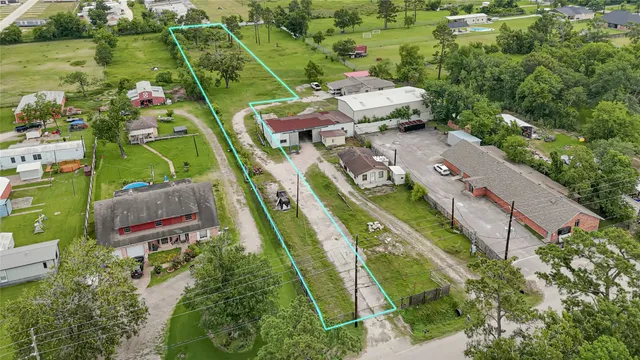 an aerial view of a city