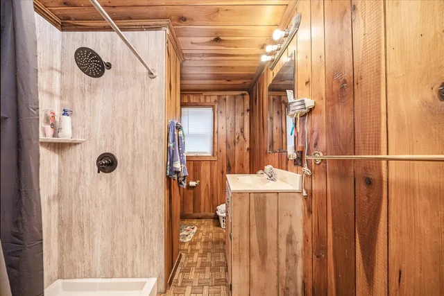 a very nice looking room with a large window