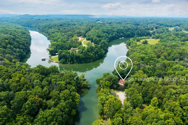 a view of a garden with a building in the background