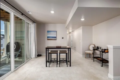 a view of work space with windows