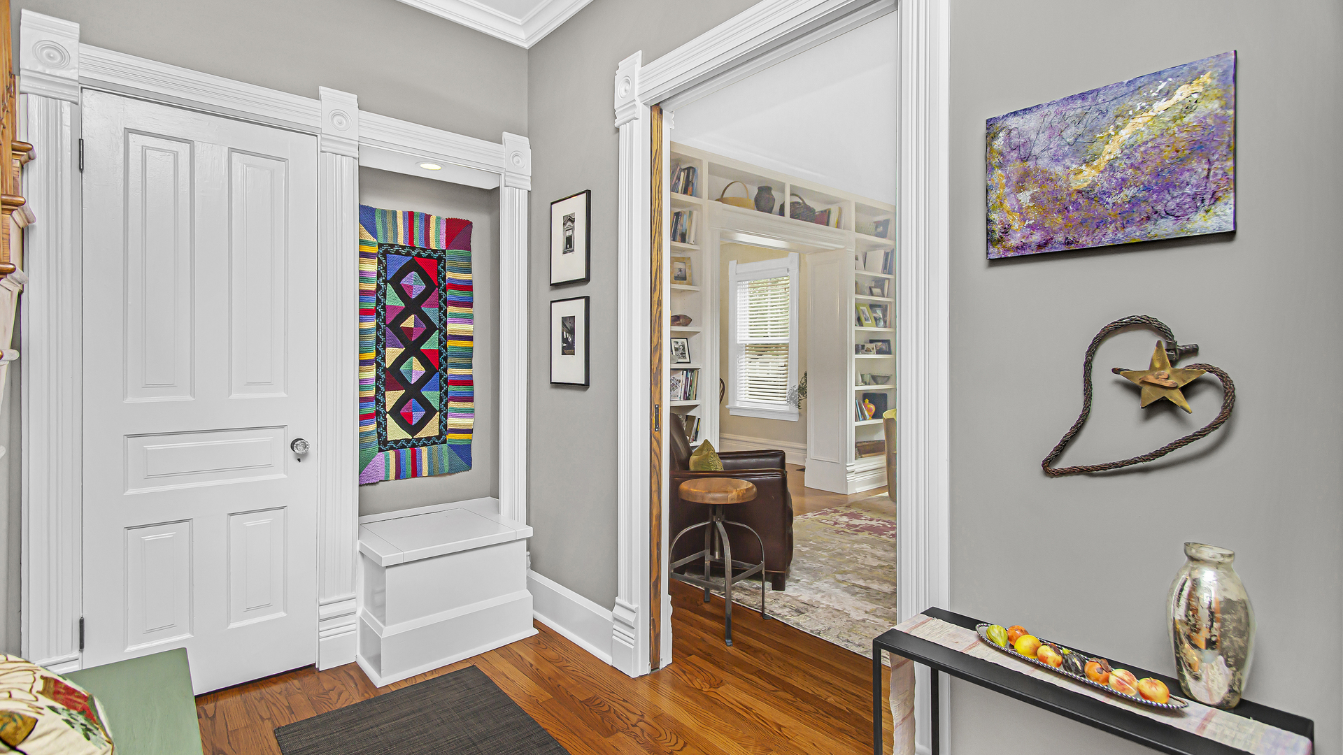 Undisclosed Address Evanston, IL 60201 - Photo 2 of 30 a view of an entryway with wooden floor